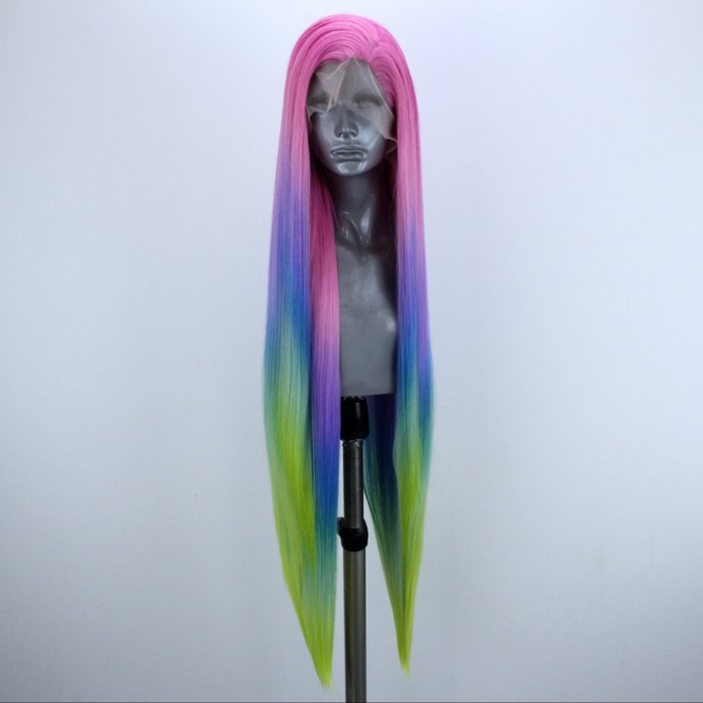 Amelia candy crush long lace front synthetic wig